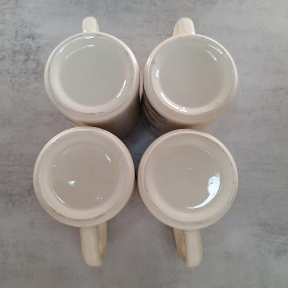 Vintage NED SMITH Game Birds Water Fowl Coffee Mug Set of 4 Made In USA Cabin - Picture 14 of 16